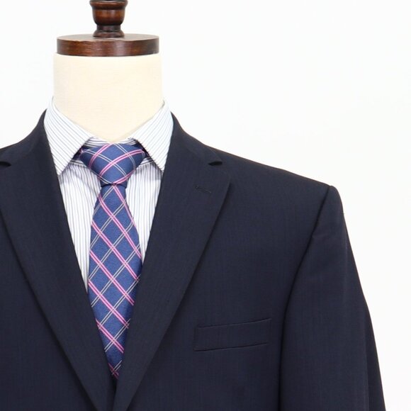 Jos. A. Bank 44R Navy Solid 2-Button Sport Coat Blazer Jacket O978 - Picture 5 of 11